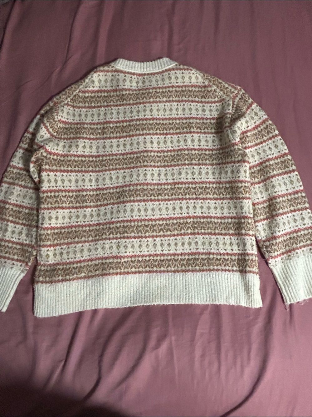 American Eagle Patterned Crewneck Sweater Size M - Picture 4 of 5